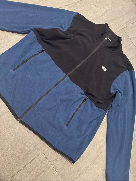 The North Face Other - The North Face Men's Navy Blue Black Zip Up Long Sleeve Fleece Jacket Size XXL